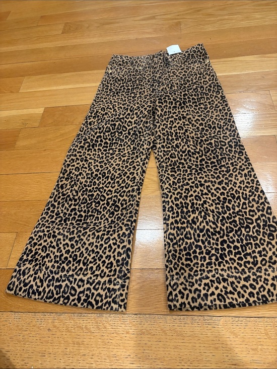 Crewcuts Other - Crewcuts Girls Leopard Wide-Leg Pants - Tan & Black